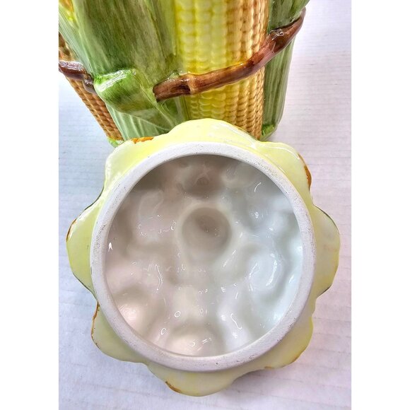 Vintage San Marco Italian Corn Design Ceramic Cookie Jar - Picture 5 of 11